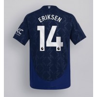 Camiseta Manchester United Christian Eriksen #14 Visitante Equipación 2024-25 manga corta